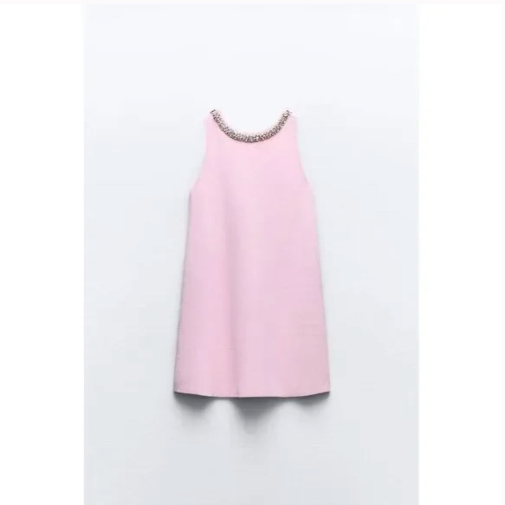 ZARA JEWEL PLAIN KNIT MINI DRESS NWT - Picture 9 of 14
